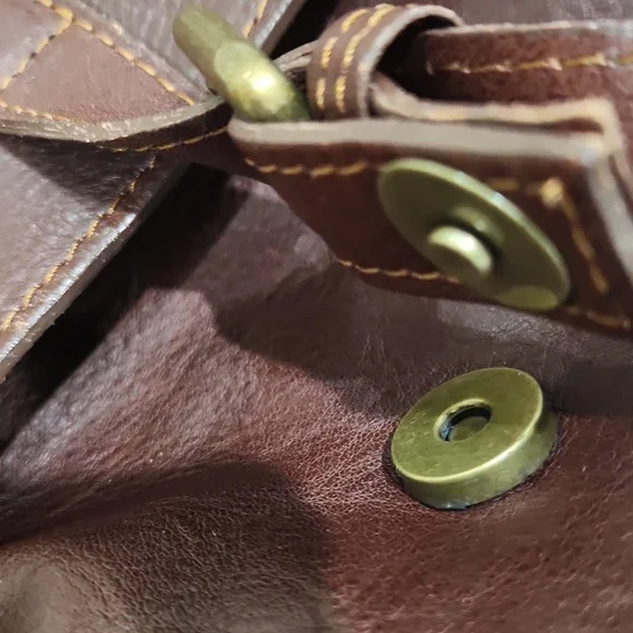 VINTAGE IN-PELL MADE IN ITALY LEATHER WeekenderBag ,Brown, Women/Mens OS EUC - Picture 11 of 12